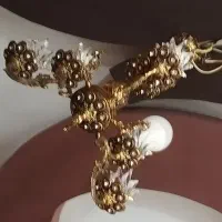 لوستر برنزی 3شاخه قدیمی