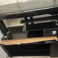 میز ال سی دی شیشه ای دودی