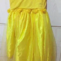 پیراهن دخترانه زرد