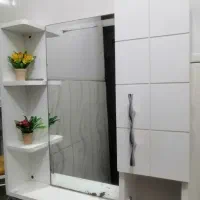 آیینه باکس دار حمام و دسشویی به همراه شلف حمام