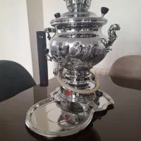 سماور گازی ۶ لیتری برند کارلوکس، سالم و براق