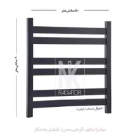 حوله خشک کن استیل نیک رادیاتور مدل تخت رنگ مشکی|آبگرمکن، پکیج، شوفاژ|تهران, بازار|دیوار