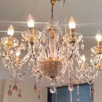 لوستر ده شاخه کریستال