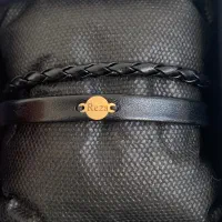 دستبند چرم طلا