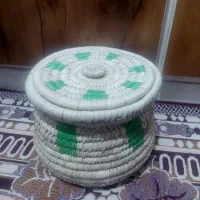 طبق یا طبگ حصیری دستباف|صنایع دستی و سایر لوازم تزئینی|اهواز, دغاغله|دیوار