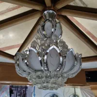 لوستر و گچبری چوبی بزرگ وزیبا|لوستر و چراغ آویز|مشهد, ده دی|دیوار