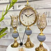ست ساعت و شمعدان و آباژور پرداخت درب محل
