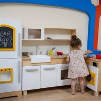 ست مشاغل استند مشاغل وسایل خانه بازی ادونچر چوبی