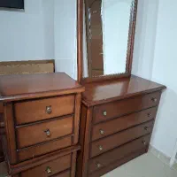 سرویس تخت دونفره پاتختی دراور اینه|تخت و سرویس خواب|تهران, دروازه شمیران|دیوار
