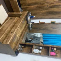 تخت خواب وکیوم جنس خوب|تخت و سرویس خواب|ساوه, |دیوار