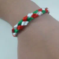 دستبند بافت طرح پرچم ایران