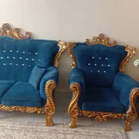 مبلمان ۷نفره باجلومبلی سالم فروش فوری|مبلمان خانگی و میز عسلی|پرند, فاز ۵|دیوار