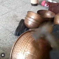 چکش زنی ظروف مسی دست ساز|خدمات پیشه و مهارت|برخوار, |دیوار