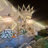 باغ تالار تشریفات عمارت گرمدره کنسلی زمستان