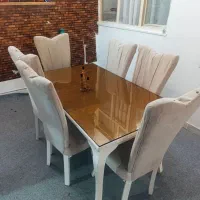 میز غذا خوری ۶ نفره|میز و صندلی غذاخوری|زرندیه, |دیوار