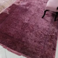 فرش ابریشم صورتی