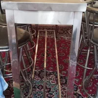 دو تا میز تمام استیل درجه یک با ۸ عدد صندلی|میز و صندلی غذاخوری|تهران, نیروی هوایی (پیروزی)|دیوار