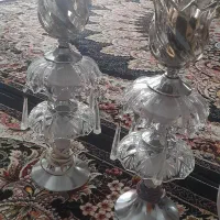 ی جفت شمعدان سالم وتمیز