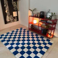 راگ شطرنجی 210*150- فرش دستباف نو