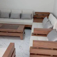 مبل ال ۸ نفره با میز ناهار خوری ۶ نفره|مبلمان خانگی و میز عسلی|تهران, باشگاه نفت|دیوار