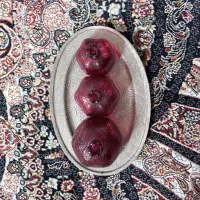 ست انار تزئینی سه‌تایی (کوچک، متوسط و بزرگ)
