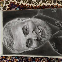طراحی چهره سیاه قلم پذیرفته می‌شود|تابلو، نقاشی، عکس|گراش, |دیوار
