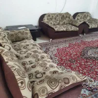 فروش مبل ۱۰ نفره ۳۵۰۰|مبلمان خانگی و میز عسلی|فرح آباد, |دیوار