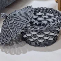 سبد مفتولی زیبا