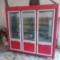 یخچال سه درب ایستاده ویترینی