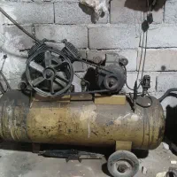 پمپ باد ۱۵۰ لیتری دو سیلندر