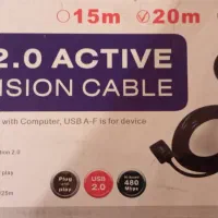 کابل USB 2.0افزایش طول فرانت 20متری