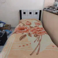 تخت یک نفره شیک و زیبا همراه پاتختی