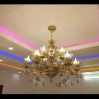 لوستر کریستال شاخه انگوری|لوستر و چراغ آویز|اهواز, بهارستان|دیوار