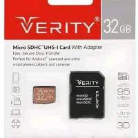 رم میکرو ۱۶گیگ verityمدل۶۳۳x سرعت۹۵مگابایت u1