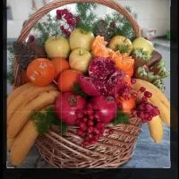 سبد حصیری -گلدان طاووس