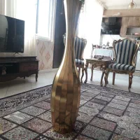 گلدان طلایی بلند