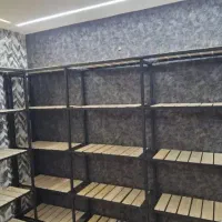 قفسه چوب فلز فروشگاهی