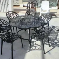 آتشدان و میز آتشدان طرح مبلمان باغی دوره ویداhahj9