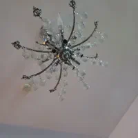 یک لوستر استیل|لوستر و چراغ آویز|سهند, |دیوار