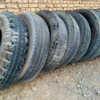 تعداد ۹ حلقه لاستیک کامیون ۲۴|قطعات یدکی و لوازم جانبی|تربت جام, میان جام|دیوار