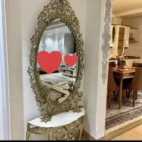 آینه وکنسول و زیر تلویزیون برنز اصل