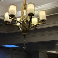 لوستر شش شعله مدرن|لوستر و چراغ آویز|قم, سعادتی|دیوار