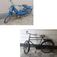 موتور پژو و دوچرخه لاری