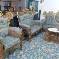 مبل 7نفره سلطنتی سفارشی|مبلمان خانگی و میز عسلی|نسیم‌شهر, |دیوار