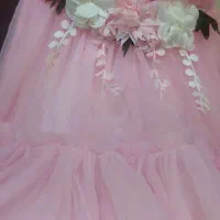 پیراهن ژیفون دار مجلسی دخترانه 6 تا 8 سال|کفش و لباس بچه|قائمشهر, |دیوار