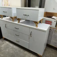 میز آرایشی و پاتختی هایگلاس