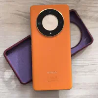 گوشی honor x9b 5Gپشت چرم ضد ضرب و ضد اب