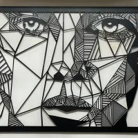 تابلوفلزی چهره|تابلو، نقاشی، عکس|گنبد کاووس, |دیوار