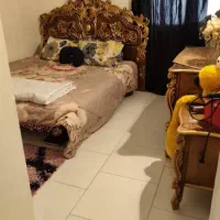 سرویس تخت خواب دونفره  چوب راش طرح طاووس سلطنتی