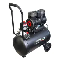 پمپ باد جنوا 50 لیتر دو سیلندر تمام مس